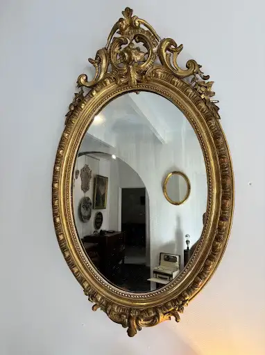 achat antiquit� six fours miroir rond